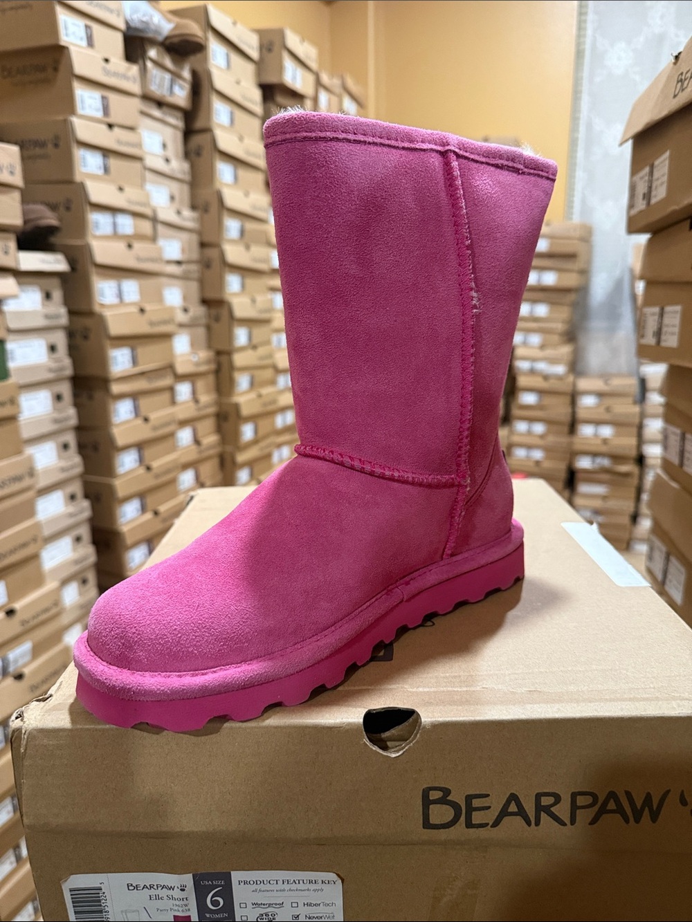 Bearpaw Elle Short Boots - patty pink - Picture 3 of 4
